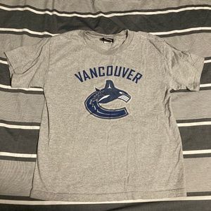 Boys Grey Canucks T-Shirt